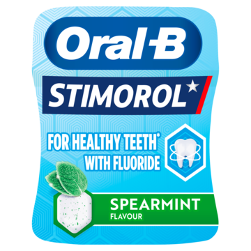Stimorol Oral-B Spearmint Flavour Sugar Free Chewing Gum 76, 5g