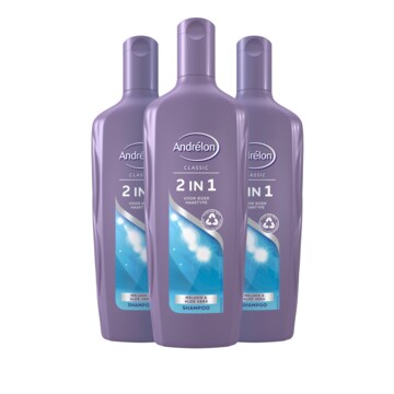 Andrélon Classic Shampoo & Conditioner 2-in-1 3 x 300ml