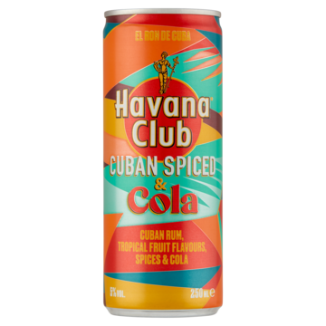 Havana Club Cuban Spiced & Cola - Blik - 250ML