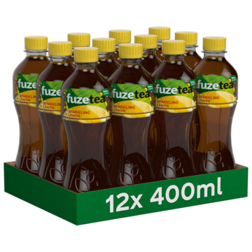 Fuze Tea Sparkling Lemon Black Tea 12 x 400ml