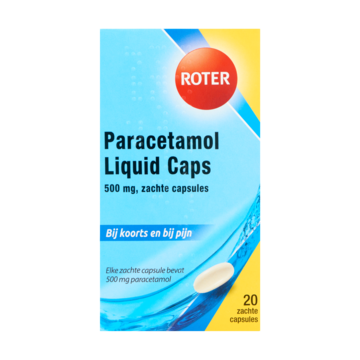 Roter Paracetamol Zachte Capsules 500 mg 20 Stuks