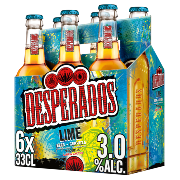Desperados Lime Bier Fles 6 x 33cl