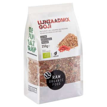 Raw Organic Food Lijnzaadmix Goji 250g
