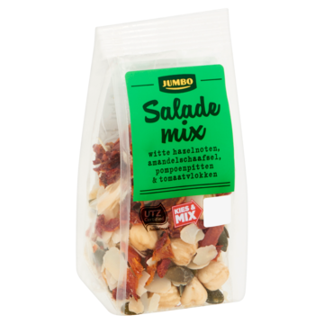 Jumbo Salade Mix Witte Hazelnoten, Amandelschaafsel, Pompoenpitten & Tomaatvlokken 40g