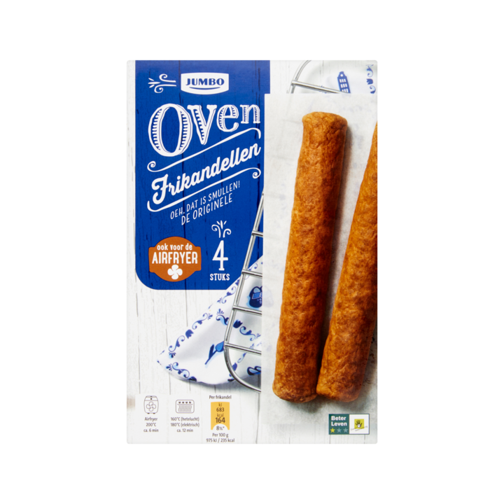 jumbo oven frikandellen 4 stuks - ovensnacks