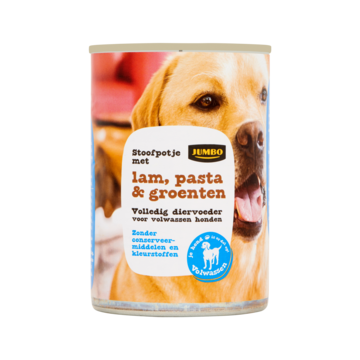 Jumbo Stoofpotje met Lam Pasta & Groente voor Honden 415g
