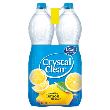 Crystal Clear Sparkling Lemon Multipack Fles 4 X 1,5L