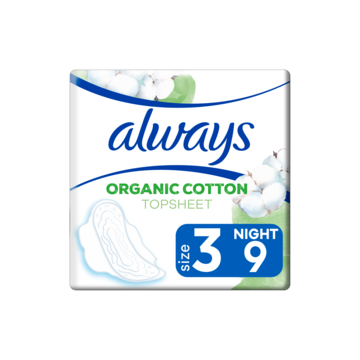 Always Cotton Protection Ultra Night (Maat 3) Maandverband Met Vleugels 9 Stuks