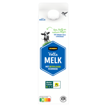 Jumbo Volle Melk met 1 Ster Beter Leven Keurmerk 1L