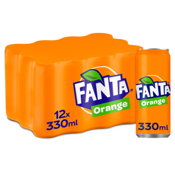 Fanta Orange Blik 12 x 0, 33L