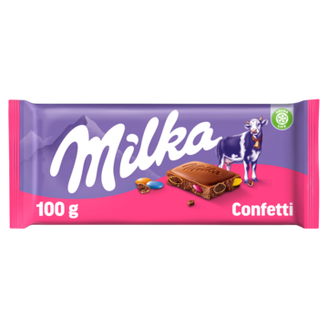 Milka Confetti chocolade reep 100g