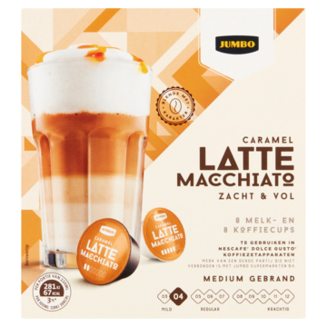 Jumbo Latte Macchiato Caramel - Dolce Gusto Compatibles - 16 Cups
