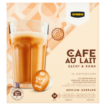 Jumbo Cafe au Lait - Dolce Gusto Compatibles - 16 Cups