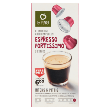 La Place Koffiecups Espresso Fortissimo 10 Stuks