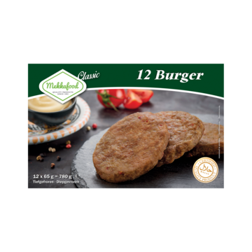 Mekkafood Classic Burger 12 x 65g