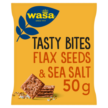 Wasa Tasty Bites Flax Seeds & Sea Salt 50g