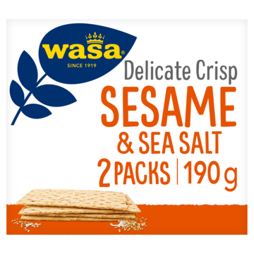 Wasa Delicate Crisp Sesame & Sea Salt 190g