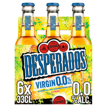 Desperados Virgin 0.0 Bier Fles 6 x 33cl