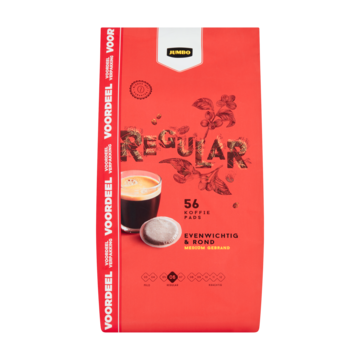 Jumbo Regular Koffiepads Voordeelverpakking 56 Stuks