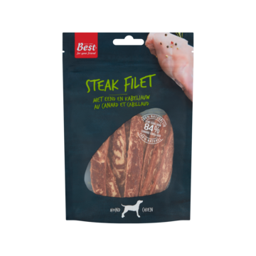 Best for Your Friend Steak Filet met Eend en Kabeljauw 100g