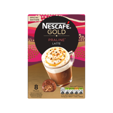 Nescafé Gold Praline Latte Oploskoffie 8 Stuks