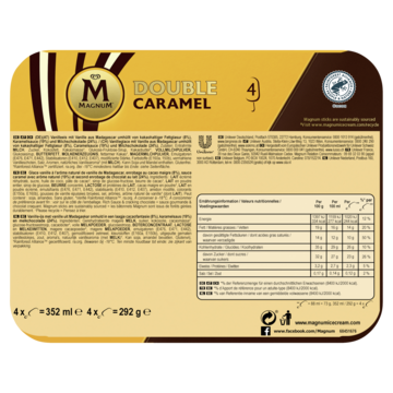 Magnum IJs Double Caramel 4 x 88ml