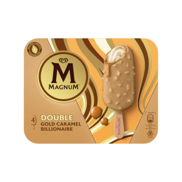 Magnum IJs Double Gold Caramel Billionaire 4 x 85ml
