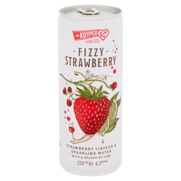 De Kuyper Fizzy Strawberry Liqueur & Sparkling Water 250ml