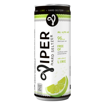 Viper Hard Seltzer Lime Blik 330ml