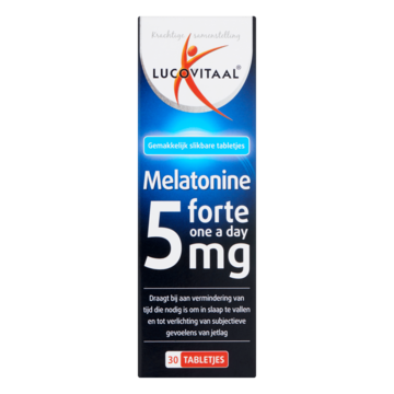 Lucovitaal Melatonine Forte 5 mg One a Day 30 Tabletjes