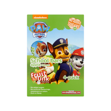 Fruitfunk Paw Patrol School Bars Apple Flavour 4 x 20g