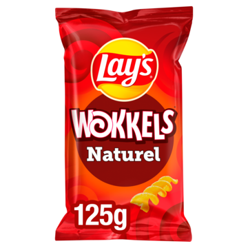 Lay's Wokkels Naturel Chips 125gr