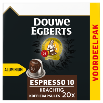 Douwe Egberts Espresso Koffiecups Voordeelpak 20 Stuks