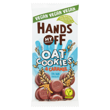 Hands Off My Chocolate Oat Cookies & Caramel 70% Dark Chocolate 100g