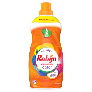Robijn Klein & Krachtig Classics Vloeibaar Wasmiddel Color 34 Wasbeurten