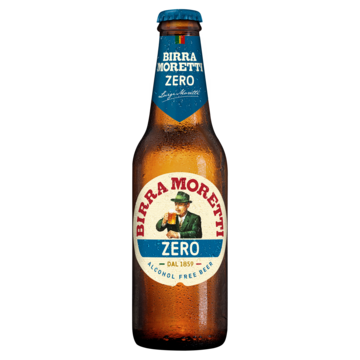 Birra Moretti Zero 0.0 Bier Fles 300ml bij Jumbo