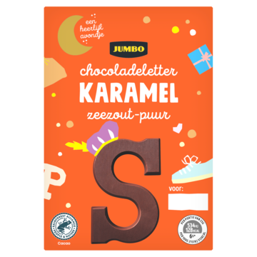 Jumbo Chocoladeletter S Karamel 65g