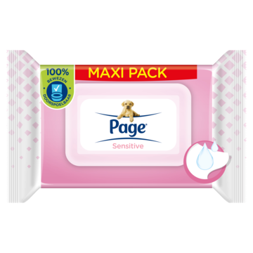 Page Vochtig Toiletpapier Sensitive Maxi