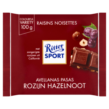 Ritter Sport Rozijn Hazelnoot 100g