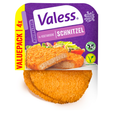 Valess Vegetarische Schnitzel Valuepack 4 Stuks 360g