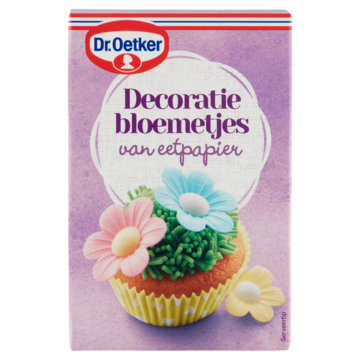 Dr. Oetker Decoratiebloemetjes Cupcake Taart versiering 3g