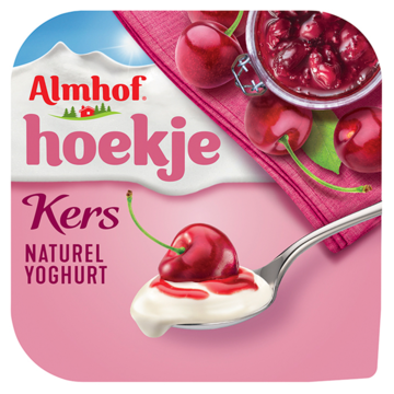 Almhof Hoekje kers naturel yoghurt 150g