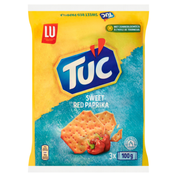 LU TUC Crackers Sweet Red Paprika 3 x 100g