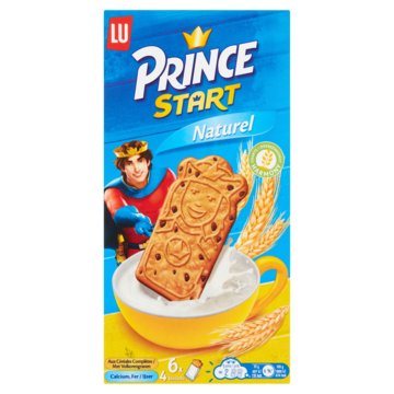 LU Prince Start koekjes Naturel 6 x 4 Biscuits 300g