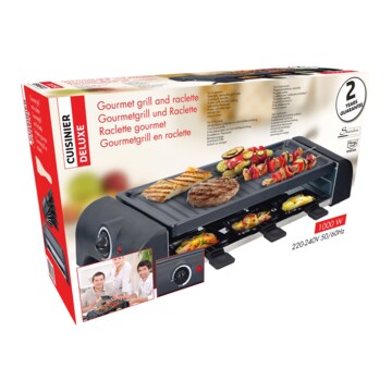 Cuisinier Deluxe Gourmetgrill & Raclette