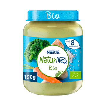 NaturNes® Bio Broccoli, Pastinaak, Kalkoen 8+ baby voeding biologisch