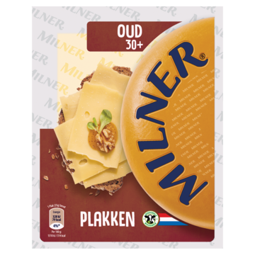 Milner 30+ Oud Kaas Plakken 150g