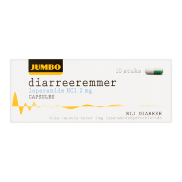 Jumbo Diarreeremmer Loperamide HCl 2 mg Capsules 10 Stuks