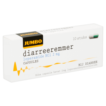 Jumbo Diarreeremmer Loperamide HCl 2 mg Capsules 10 Stuks