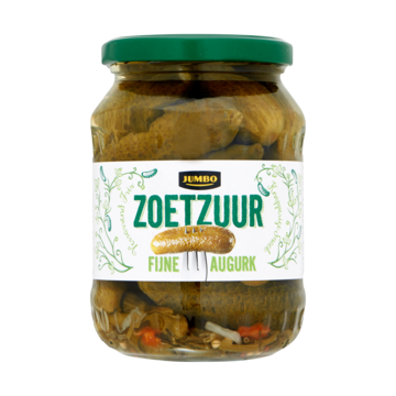 Jumbo Zoetzuur Fijne Augurk 340g